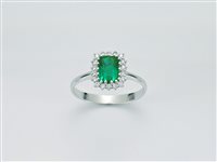 Anello Miluna Donna Gemme Preziose in Oro bianco Diamante LID3376